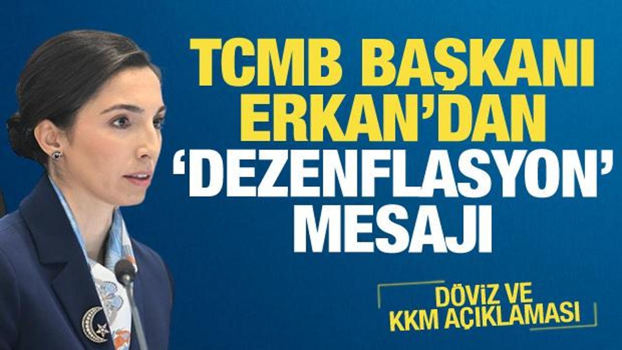 Merkez Bankası Başkanı Erkan kararlılık mesajı! Döviz ve KKM açıklaması
