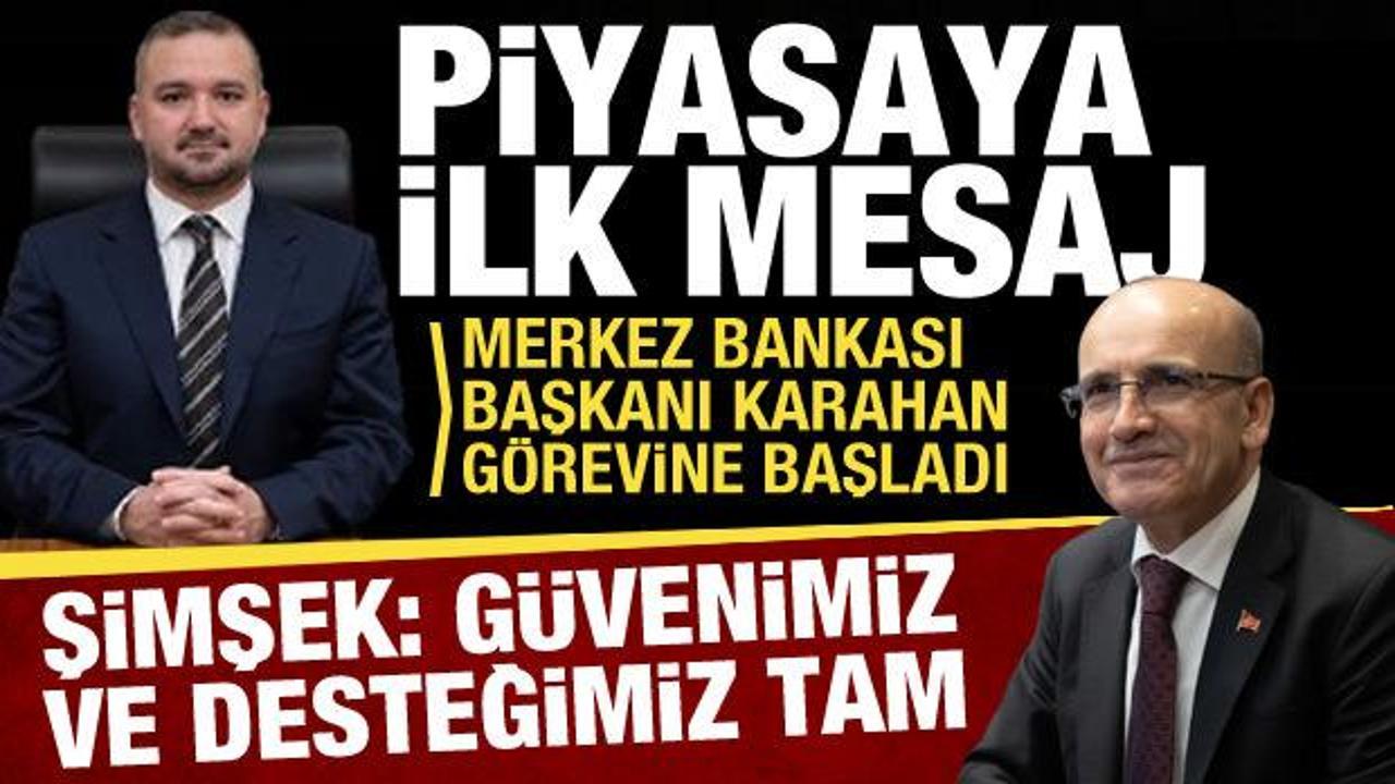 Merkez Bankası Başkanı Karahan'dan ilk açıklama: Enflasyon ve istikrar vurgusu