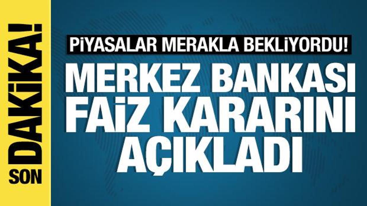 Merkez Bankası faiz kararını açıkladı