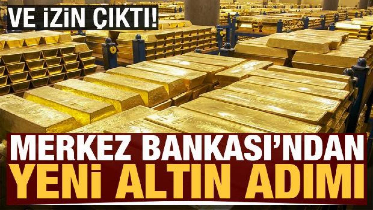 Merkez Bankası'ndan bankalara altın izni