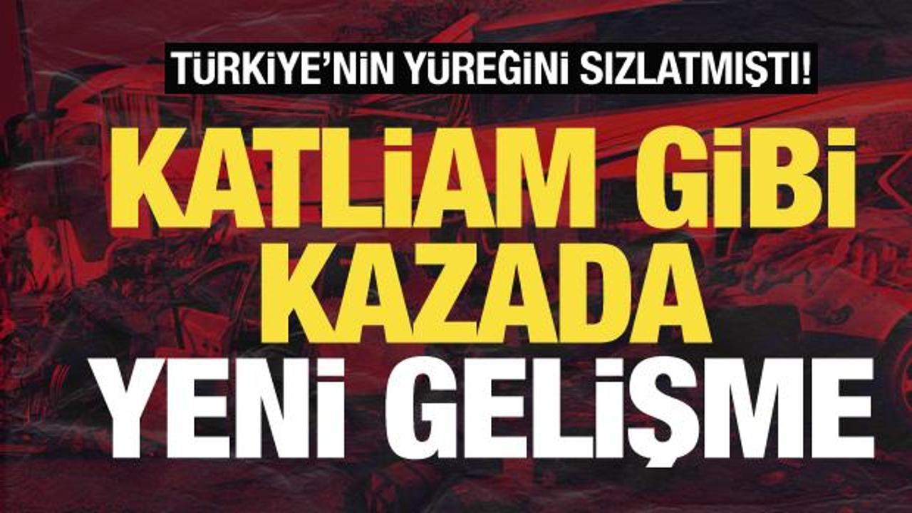Mersin'deki katliam gibi kazada yeni gelişme!