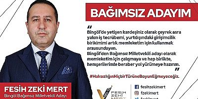 MERT: “BAĞIMSIZ ADAYIM”