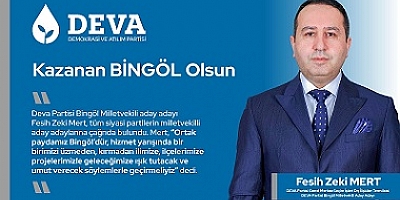 Mert: “Kazanan Bingöl Olsun”