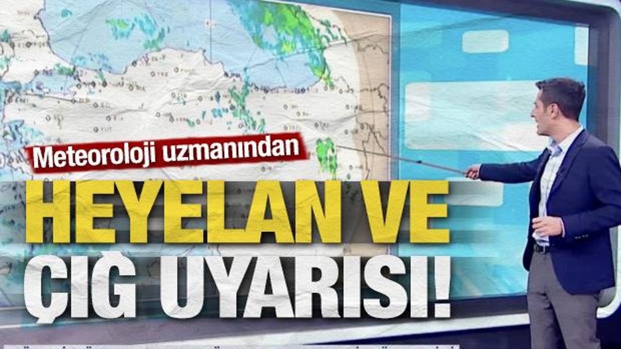 Meteoroloji uzmanından heyelan ve çığ uyarısı