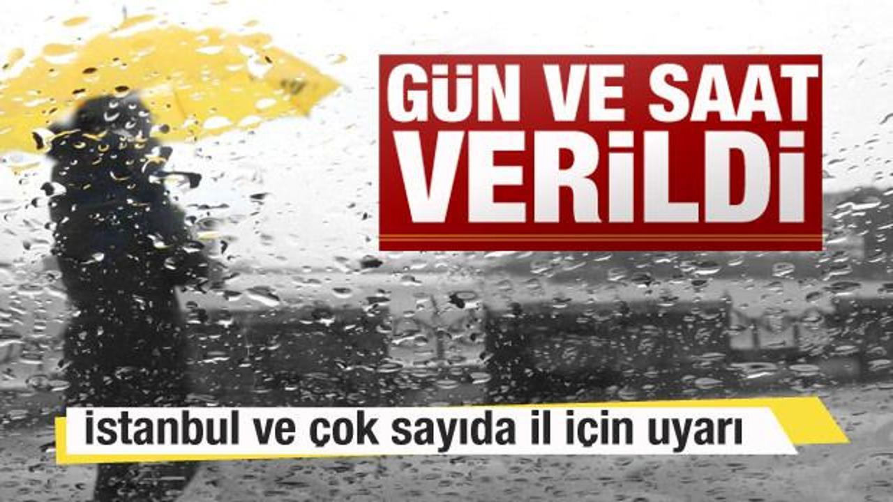 Meteoroloji'den son dakika uyarısı! Saat verdi: İstanbul, Kocaeli, Sakarya, Trabzon...
