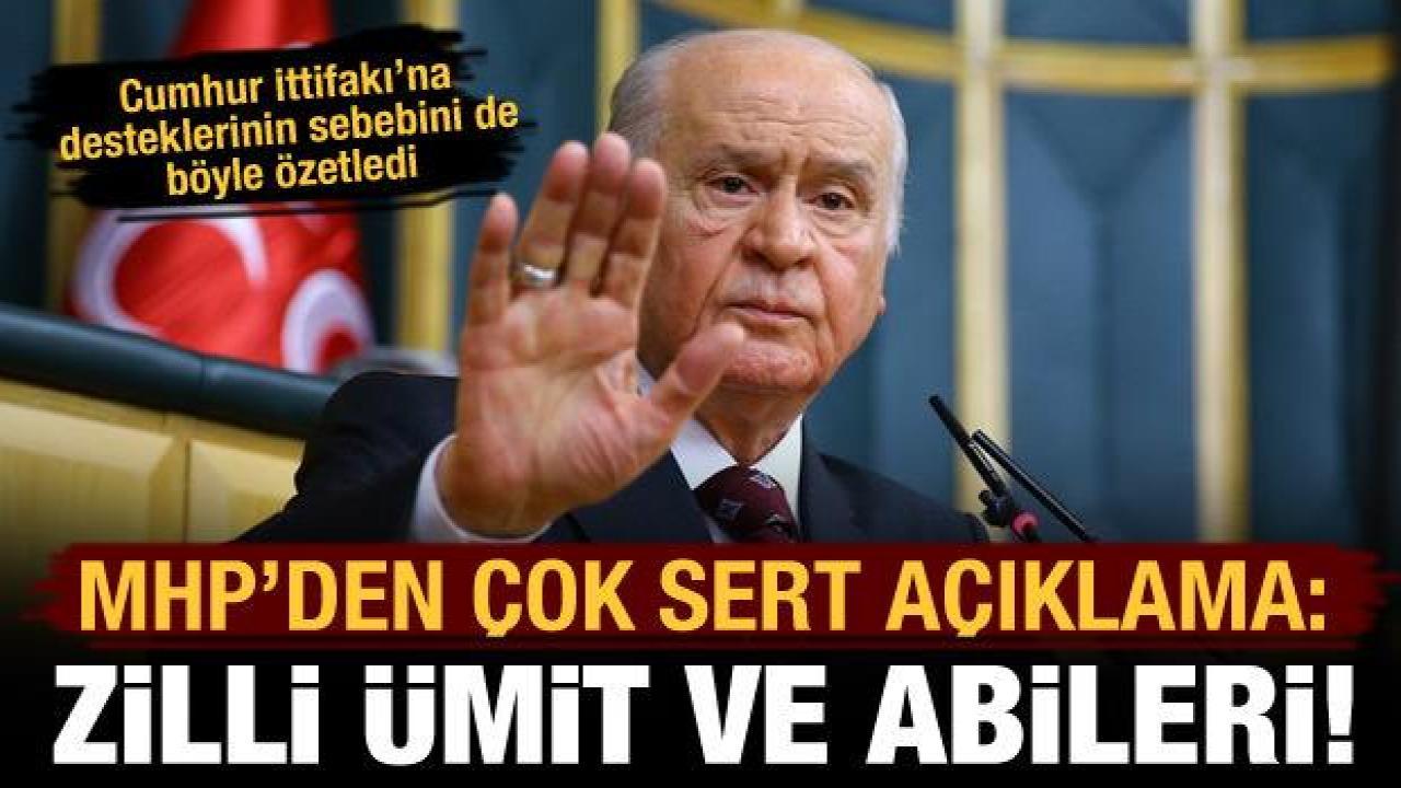 MHP'den Ümit Zileli'nin yazısına çok sert tepki: Zilli Ümit ve abileri!