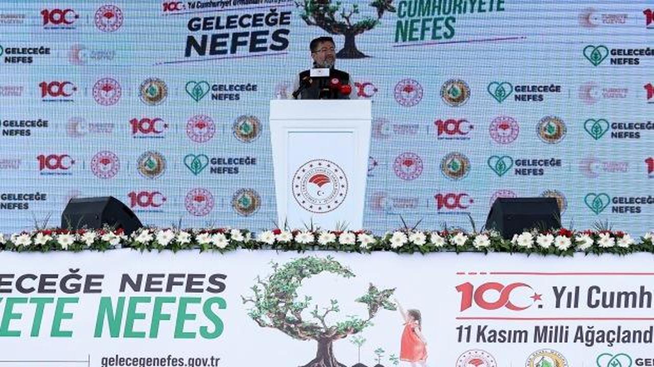 Milli Ağaçlandırma Günü Ankara'daki etkinlikle kutlandı
