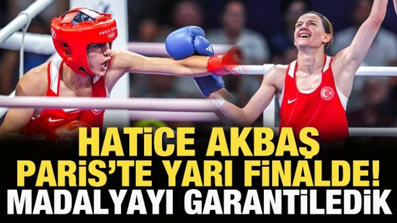 Milli boksör Hatice Akbaş yarı finalde! Madalyayı garantiledik