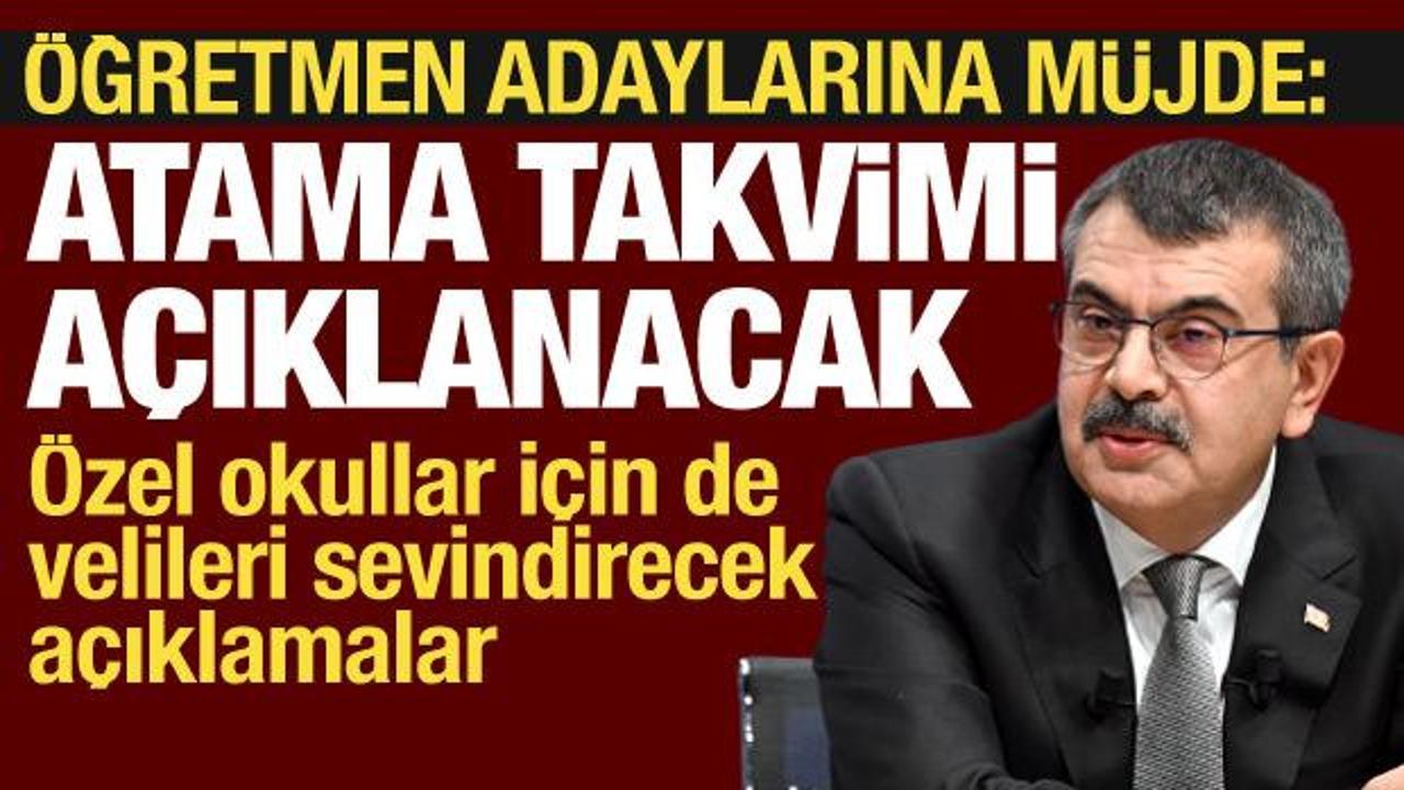 Milli Eğitim Bakanı Tekin'den atama müjdesi! Velileri de sevindirecek açıklama
