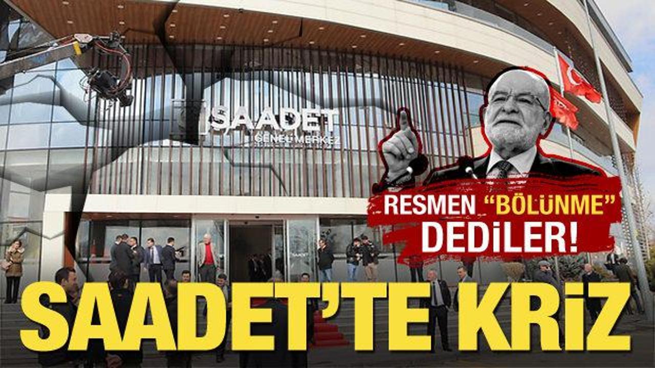 Milli Görüş camiasından Saadet'teki krize ağır yorum... Resmen 'bölünme' dediler
