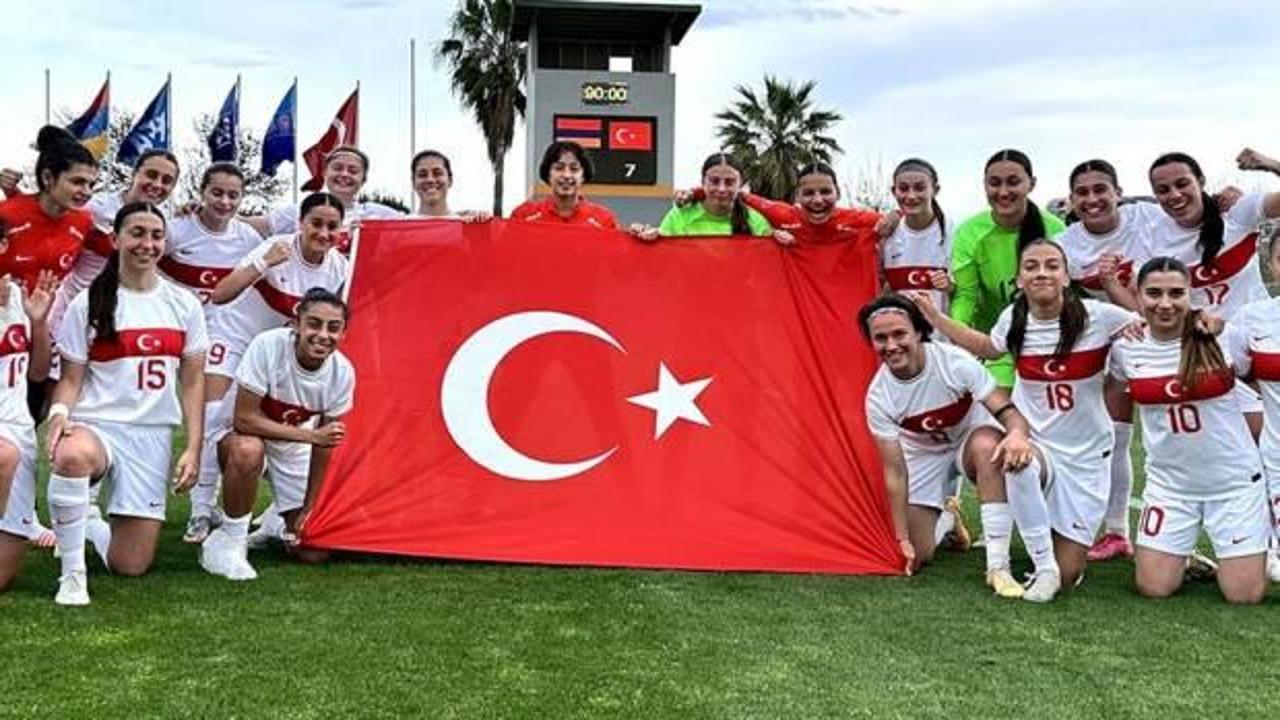 Millilerimizden tarihi zafer! Ermenistan'ı 7 golle devirdik