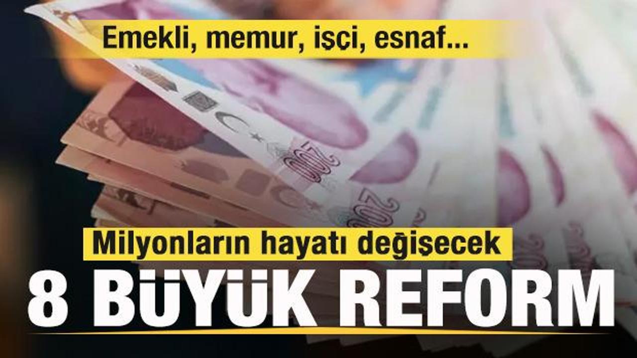 Milyonların hayatı değişecek! Yeni dönem yoğun başlayacak! Emekli, memur, işçi, esnaf...