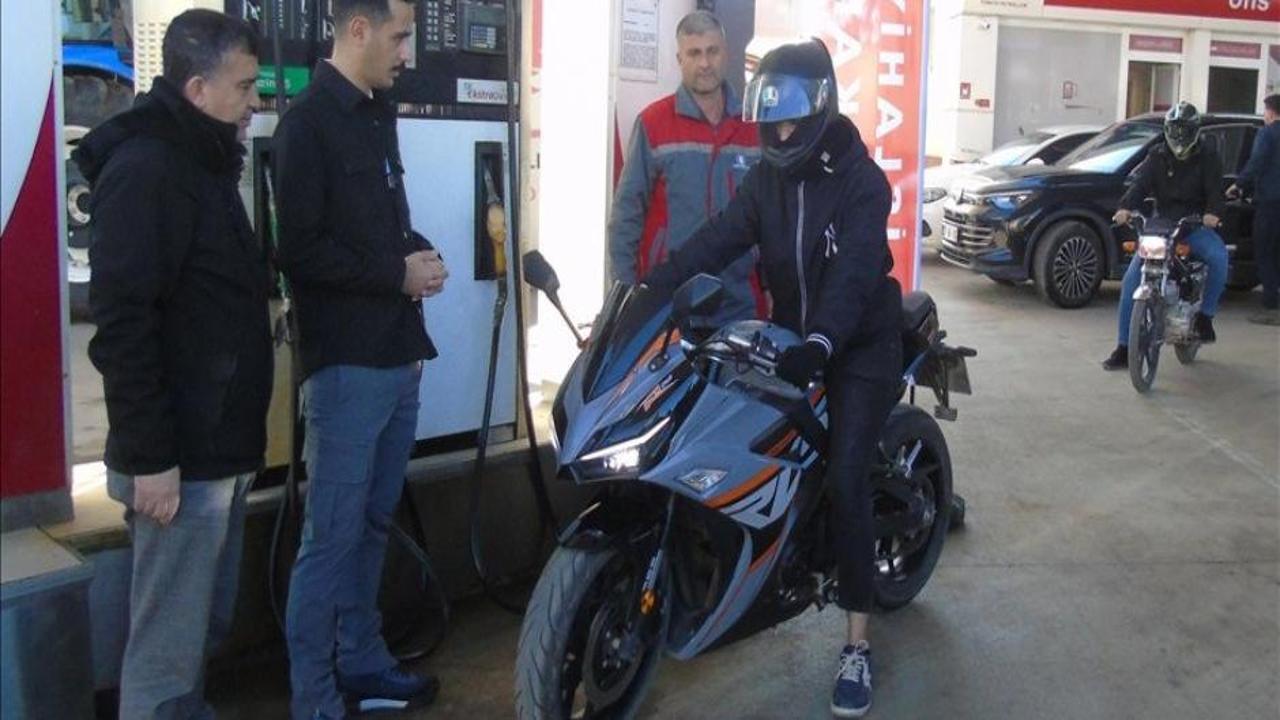 Motosiklet sürücülerine indirimli akaryakıt satışı başladı