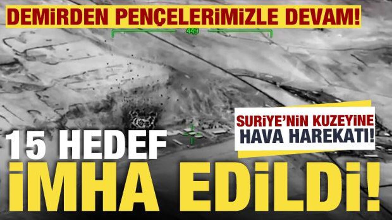 MSB duyurdu: Suriye'de 15 hedef imha edildi