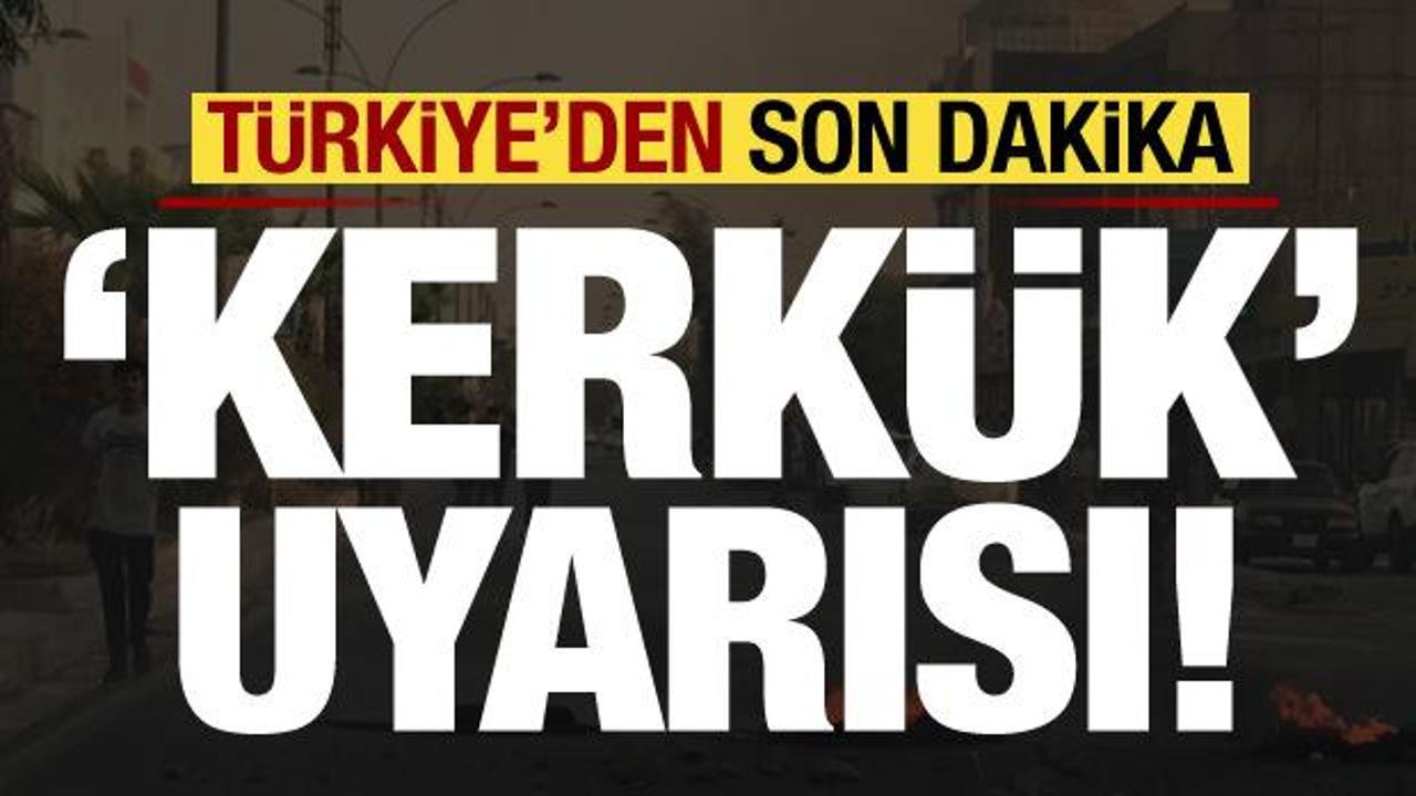MSB'den son dakika 'Kerkük' uyarısı!