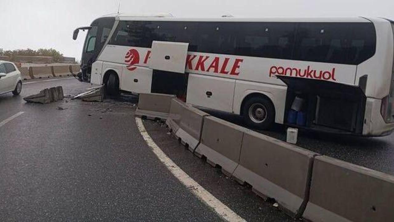 Muğla'da otobüs bariyerleri aştı: Yaralılar var!