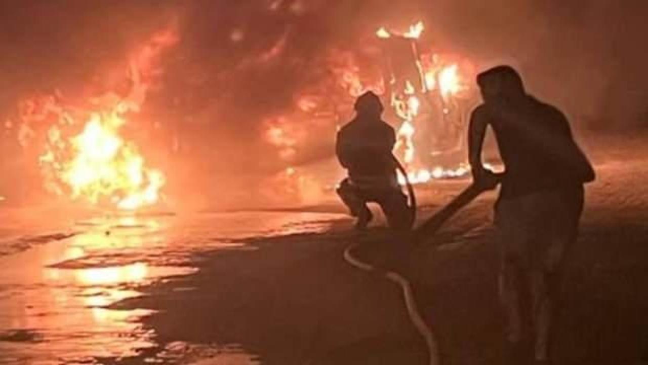 Muğla'da yangın: 3 otomobil zarar gördü