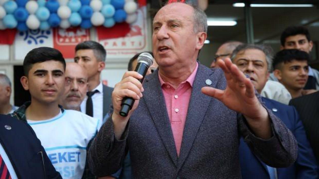 Muharrem İnce: İkinci tura kalırsam altılı masa beni desteklesin