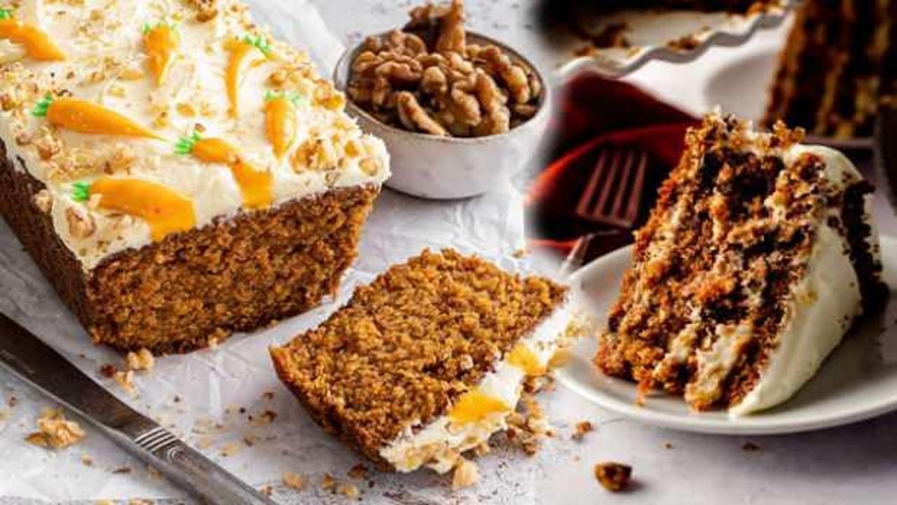 Mükemmel lezzetin en basit tarifi: 4 malzemeli en kolay havuçlu kek!