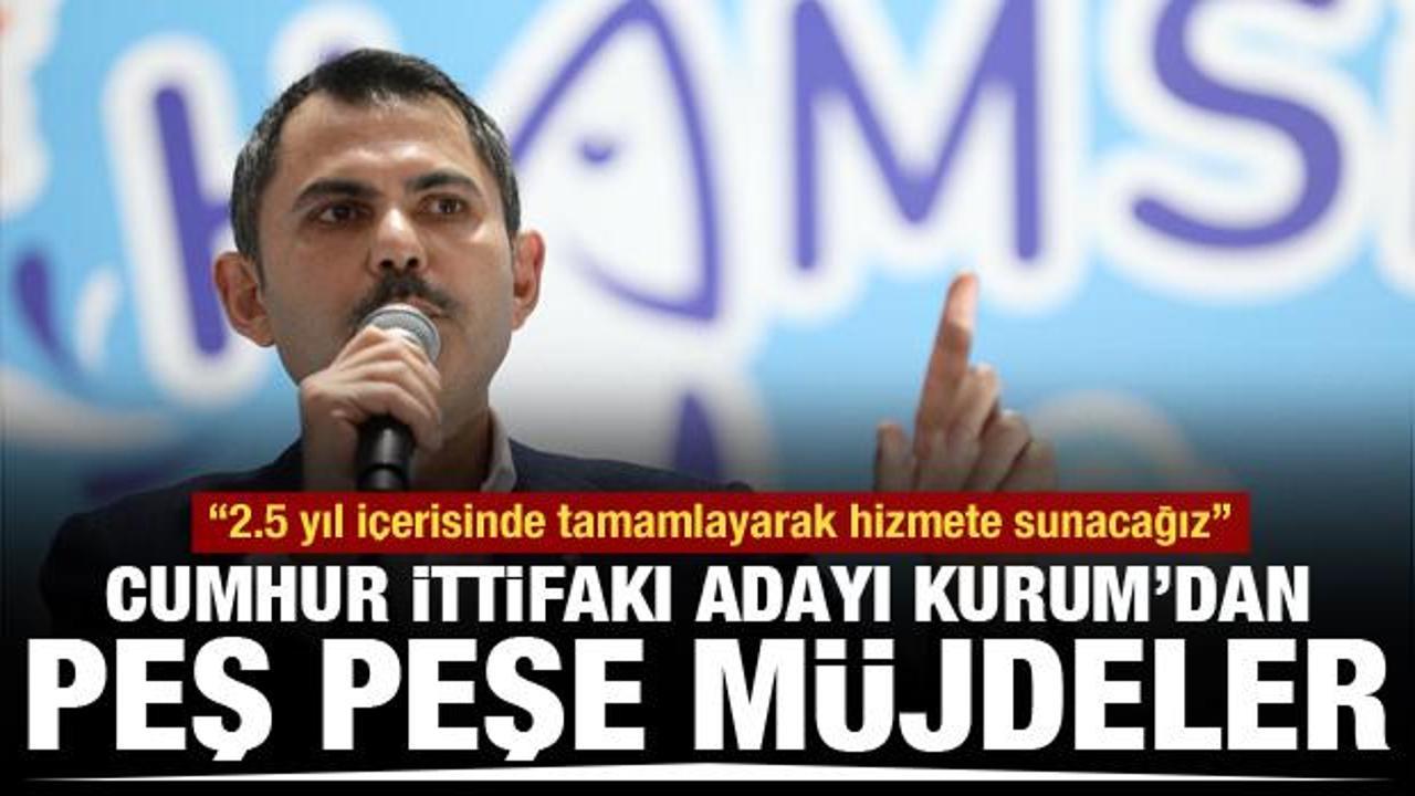 Murat Kurum Pendik'te: 2.5 yıl içerisinde tamamlayarak hizmete sunacağız