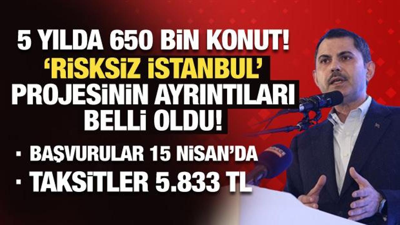 Murat Kurum tek tek anlattı: 'Risksiz İstanbul' projesinin detayları belli oldu!