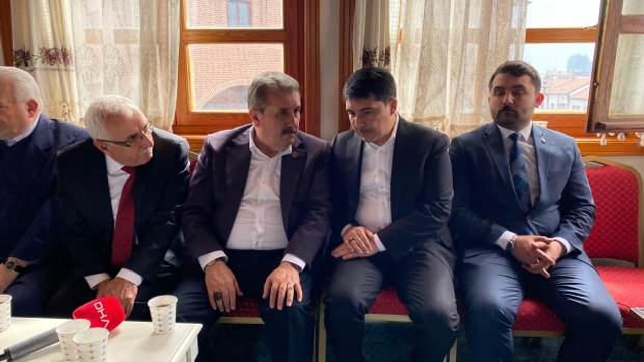 Mustafa Destici, Hasan Doğan'a taziye ziyaretinde bulundu