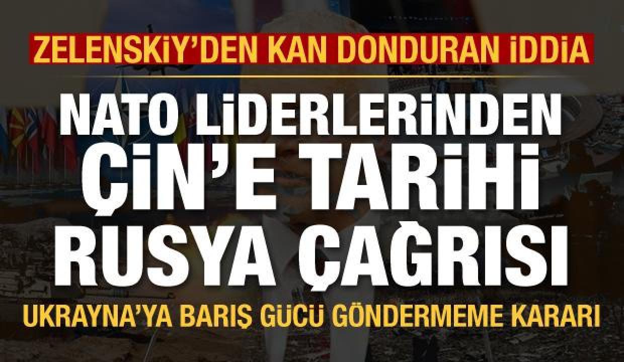 NATO Zirvesi sona erdi: Liderlerden Çin'e Rusya çağrısı, Zelenskiy'den fosfor iddiası