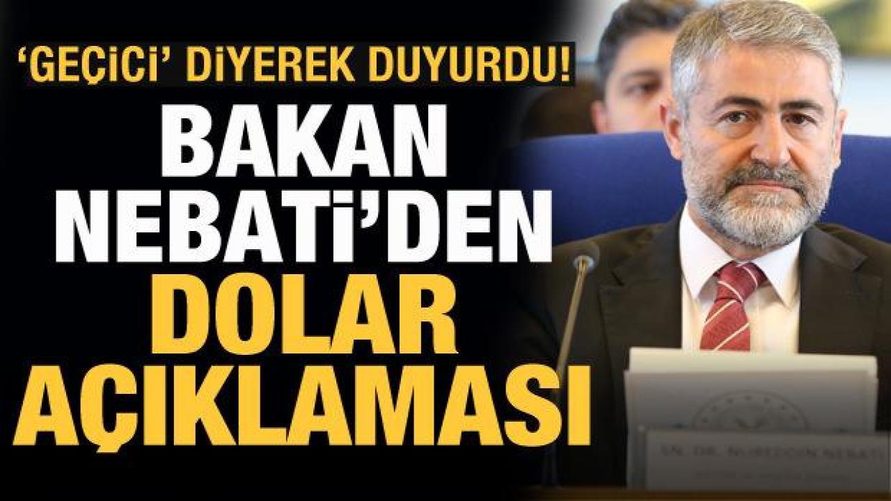 Nebati: Dövizle işiniz yok, TL ile iş yapın