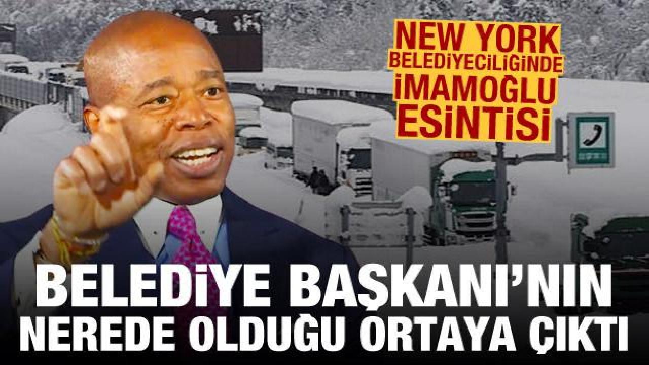 New York karla mücadele ederken, belediye başkanı tatile çıkmış