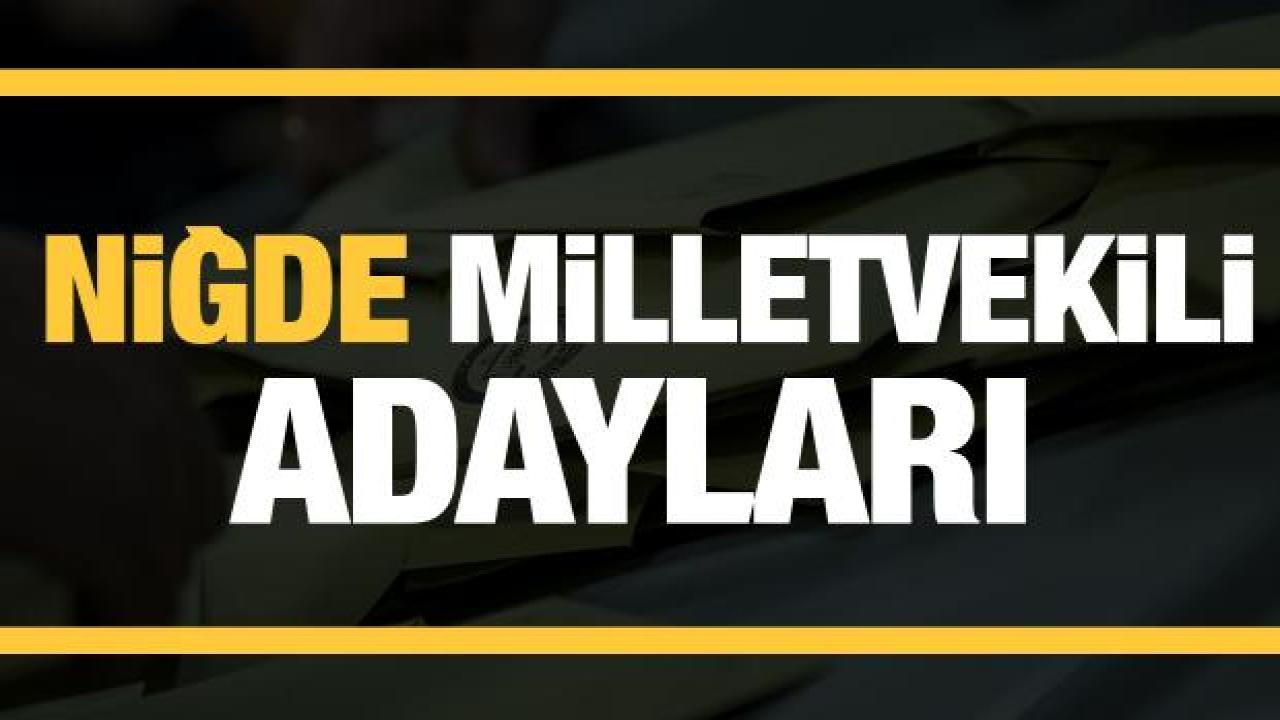 Niğde milletvekili adayları! Ak Parti, CHP, MHP, Yeniden Refah Partisi, İyi Parti aday listesi