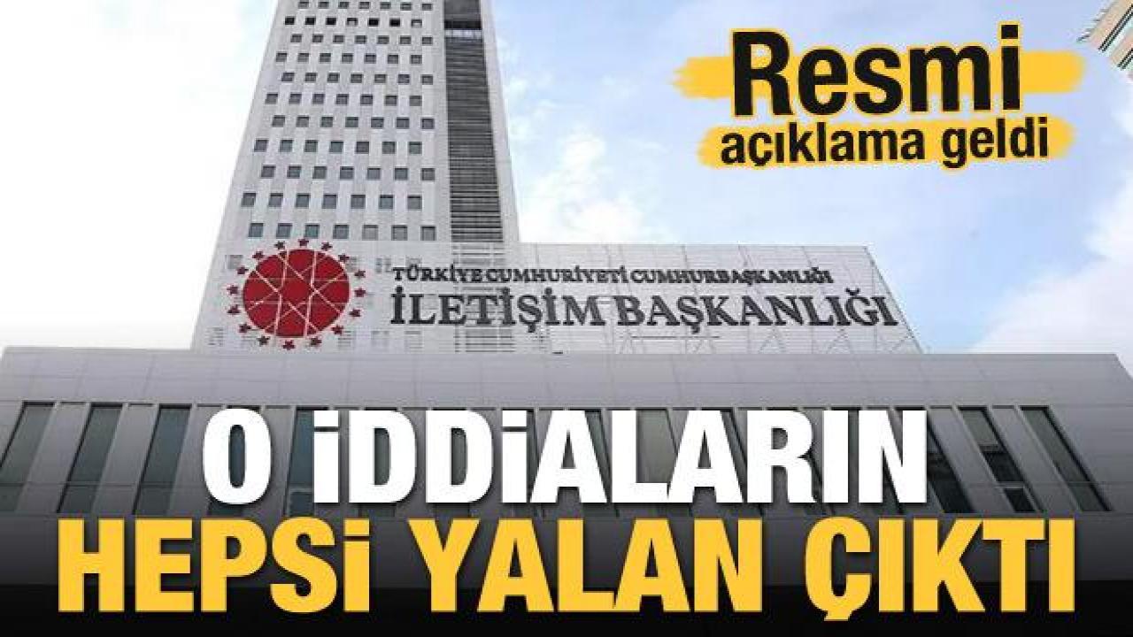 O iddiaların hepsi yalan çıktı! Resmi açıklama geldi