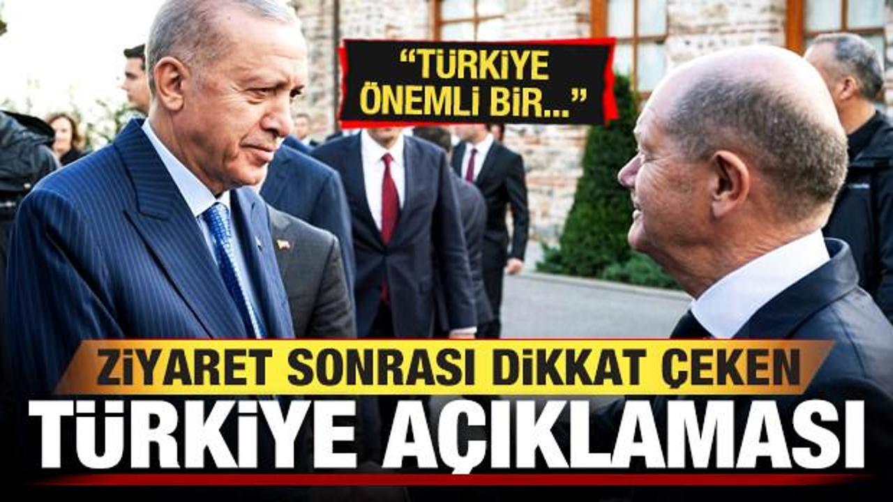 Olaf Scholz'dan son dakika Türkiye açıklaması: Türkiye önemli bir...