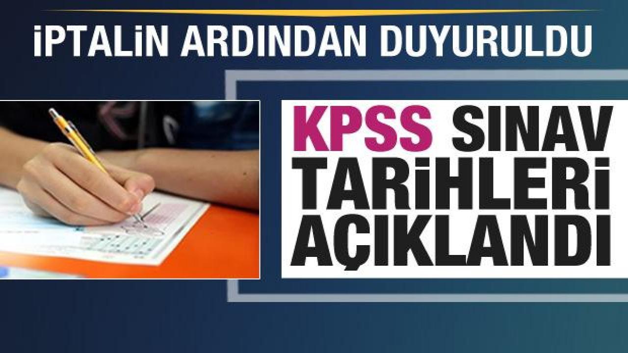 ÖSYM, KPSS yeni sınav tarihlerini açıkladı