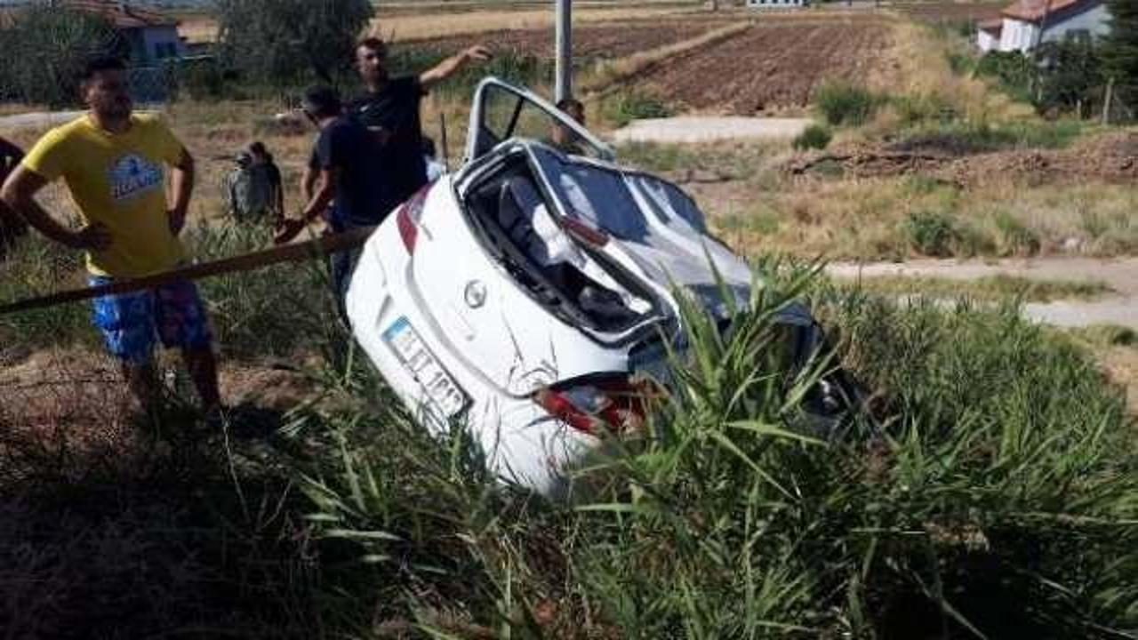Otomobil takla attı: 1 ölü, 2'si ağır, 4 yaralı