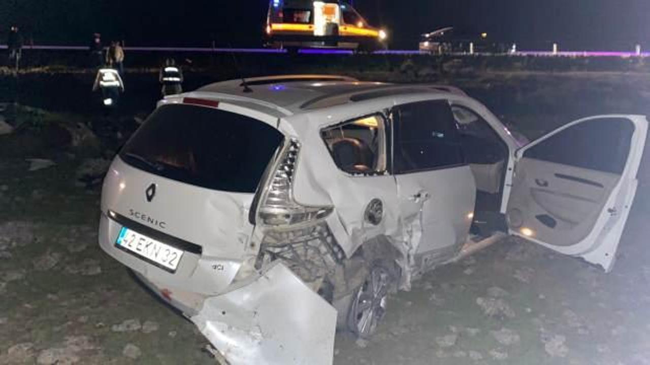 Otomobil, tarlaya uçtu; 2'si ağır 5 yaralı