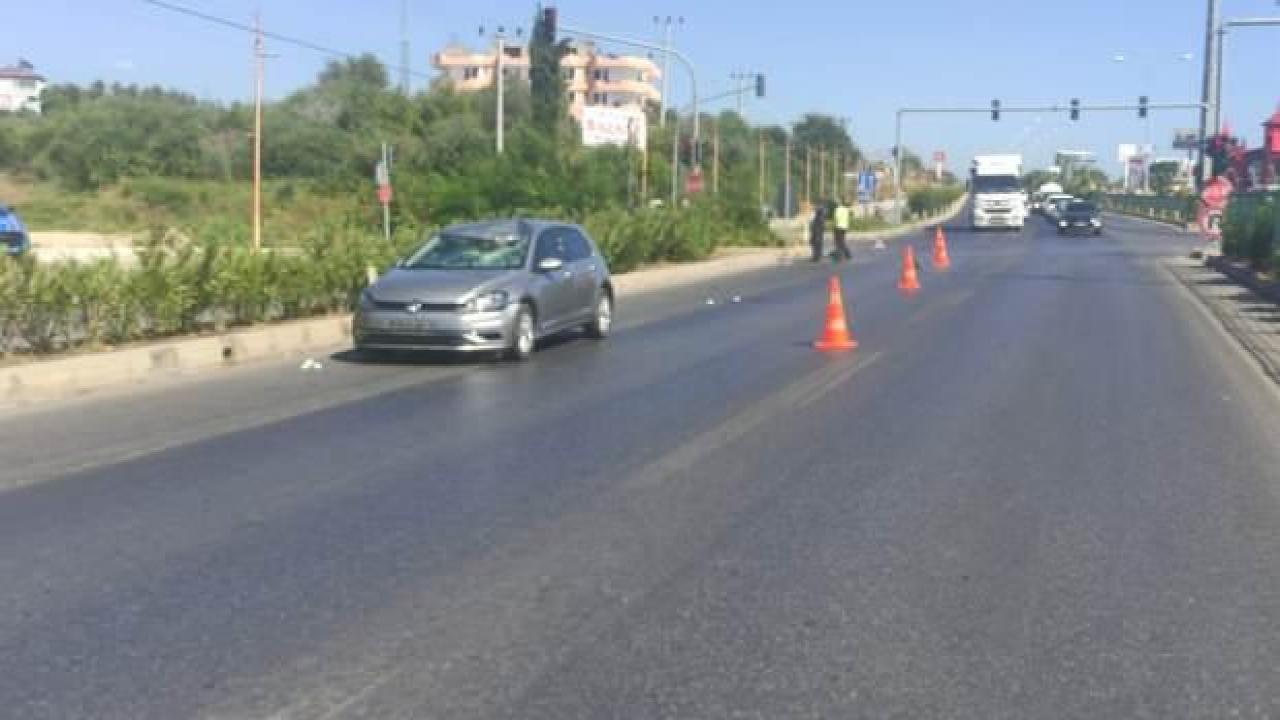 Otomobille çarpışan scooter sürücüsü hayatını kaybetti