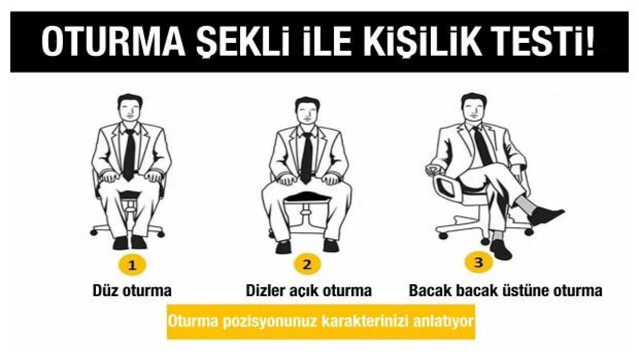 Oturma şekli ile kişilik testi: Oturma pozisyonunuz karakterinizi anlatıyor!