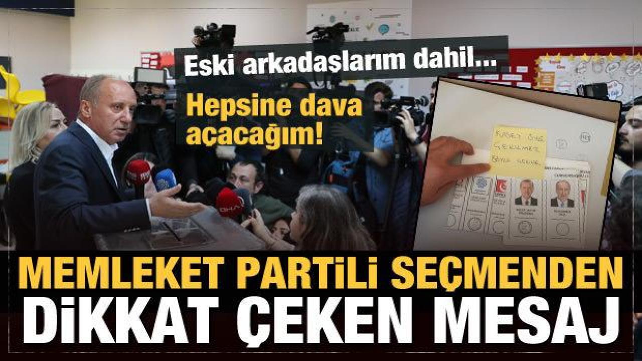 Oyunu kullanan Muharrem İnce'den son dakika açıklama