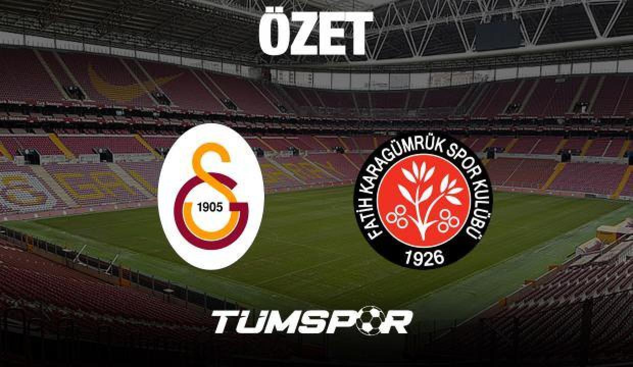 ÖZET | Galatasaray 2-0 Fatih Karagümrük SK Süper Lig Maç Sonucu
