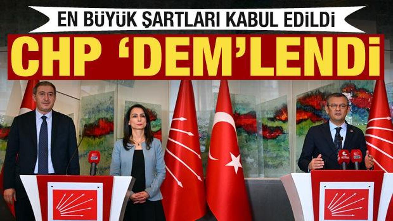 Özgür Özel ilan etti! DEM Parti'nin en büyük şartı kabul edildi