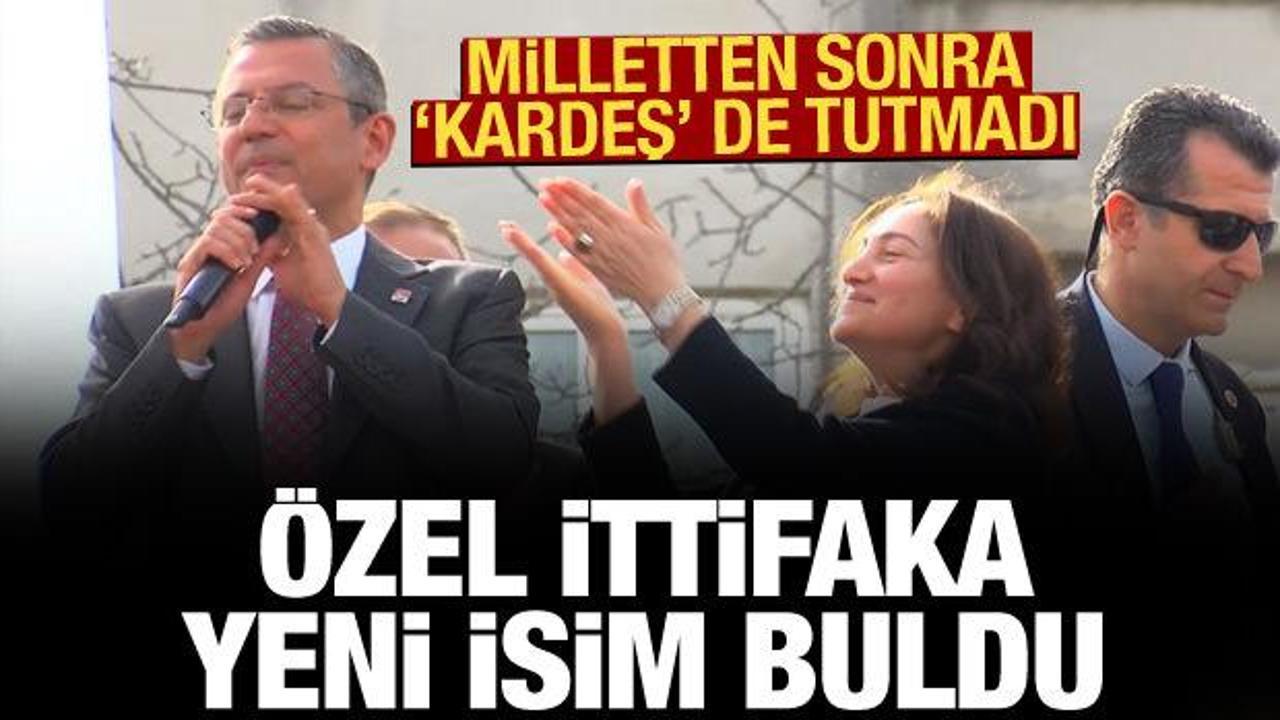 Özgür Özel yeni isim buldu: Vicdan ittifakı