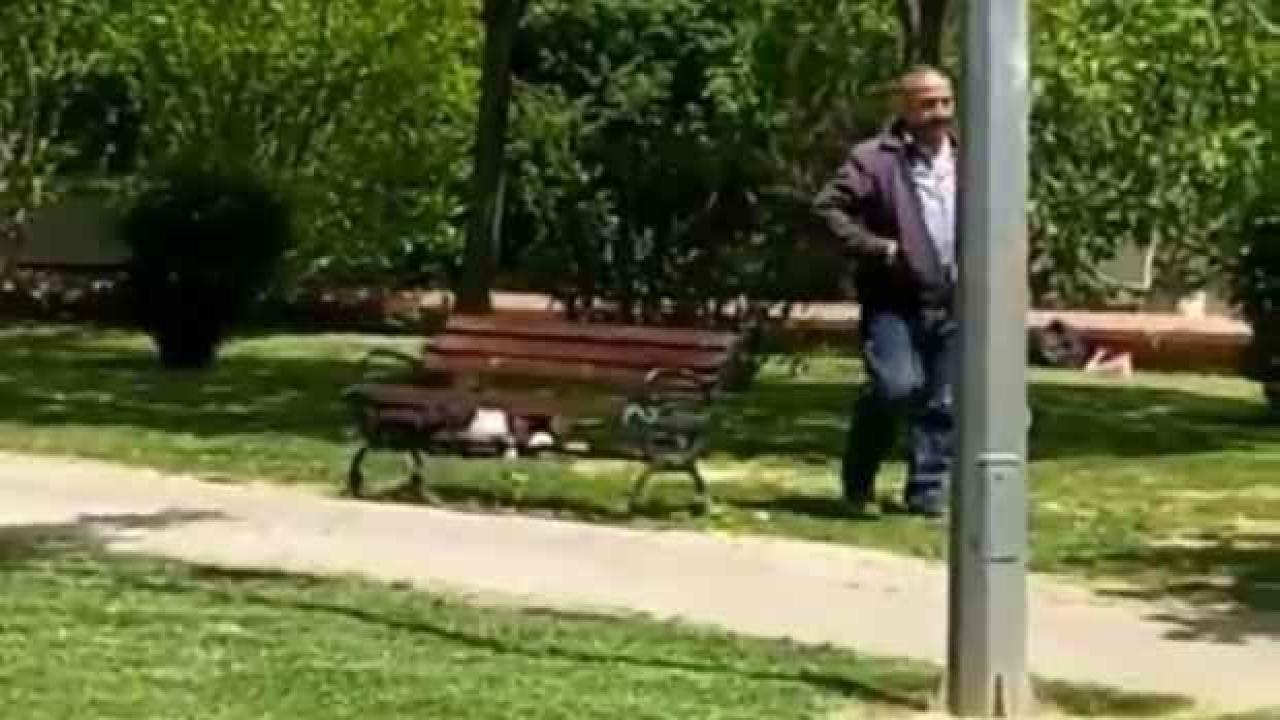 Parkta karşılaştığı eşini katletti: Elerini çimenlere sildi!