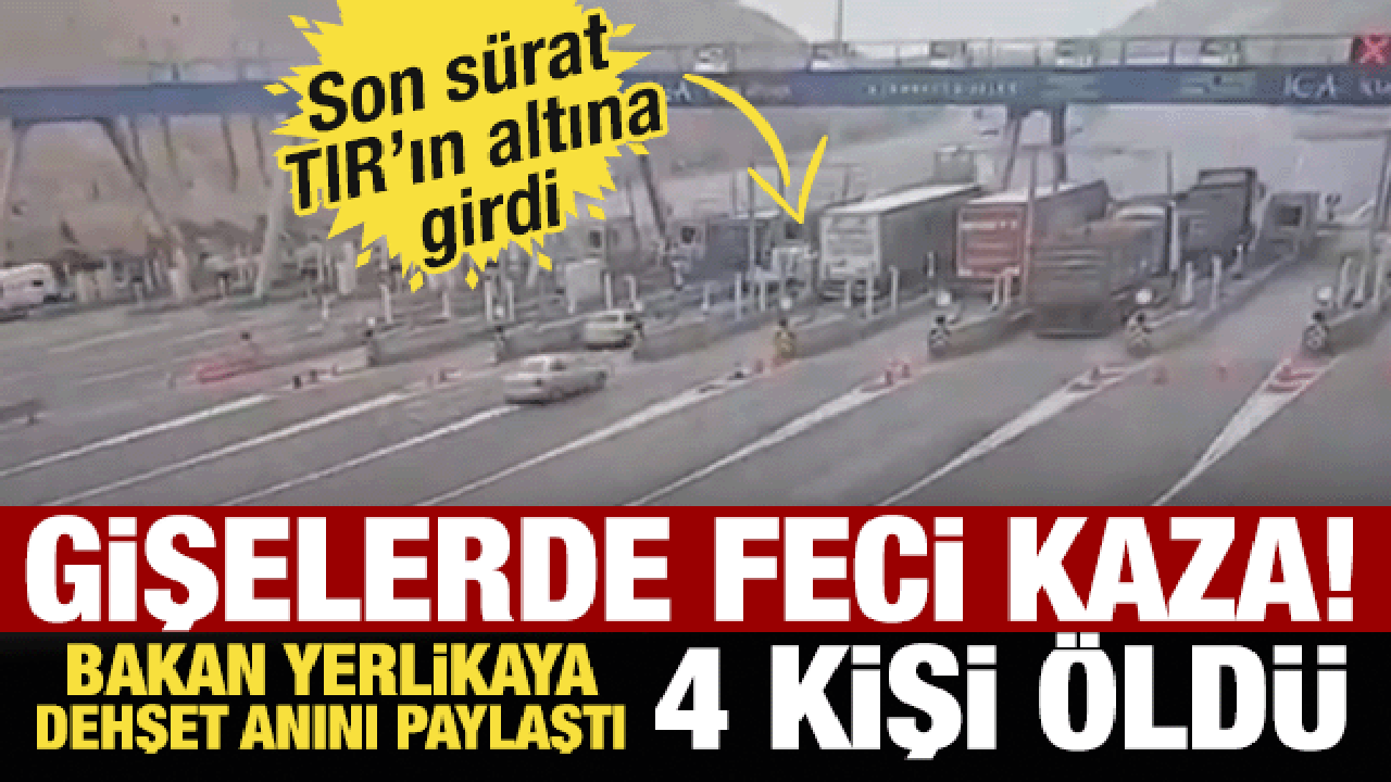Pendik'te feci kaza: TIR'ın altına girdi! 4 ölü