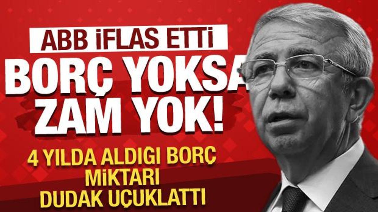 Personele 'ABB'yi batırma' mesajı atan Yavaş'a borçlanma yetmemiş! 4 yılda 17 milyar