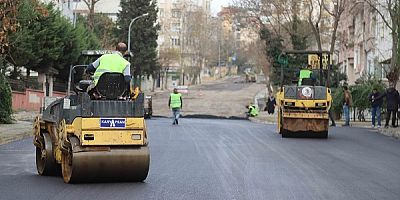 Petrol İş Mahallesi’nde 1250 Ton Asfalt Serimi Yapıldı