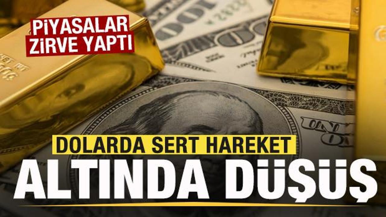 Piyasalarda son dakika! Altında düşüş, dolarda sert hareket