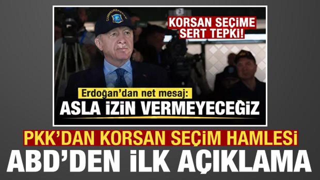 PKK'dan korsan seçim hamlesi: ABD'den ilk açıklama, Türkiye'den tepki