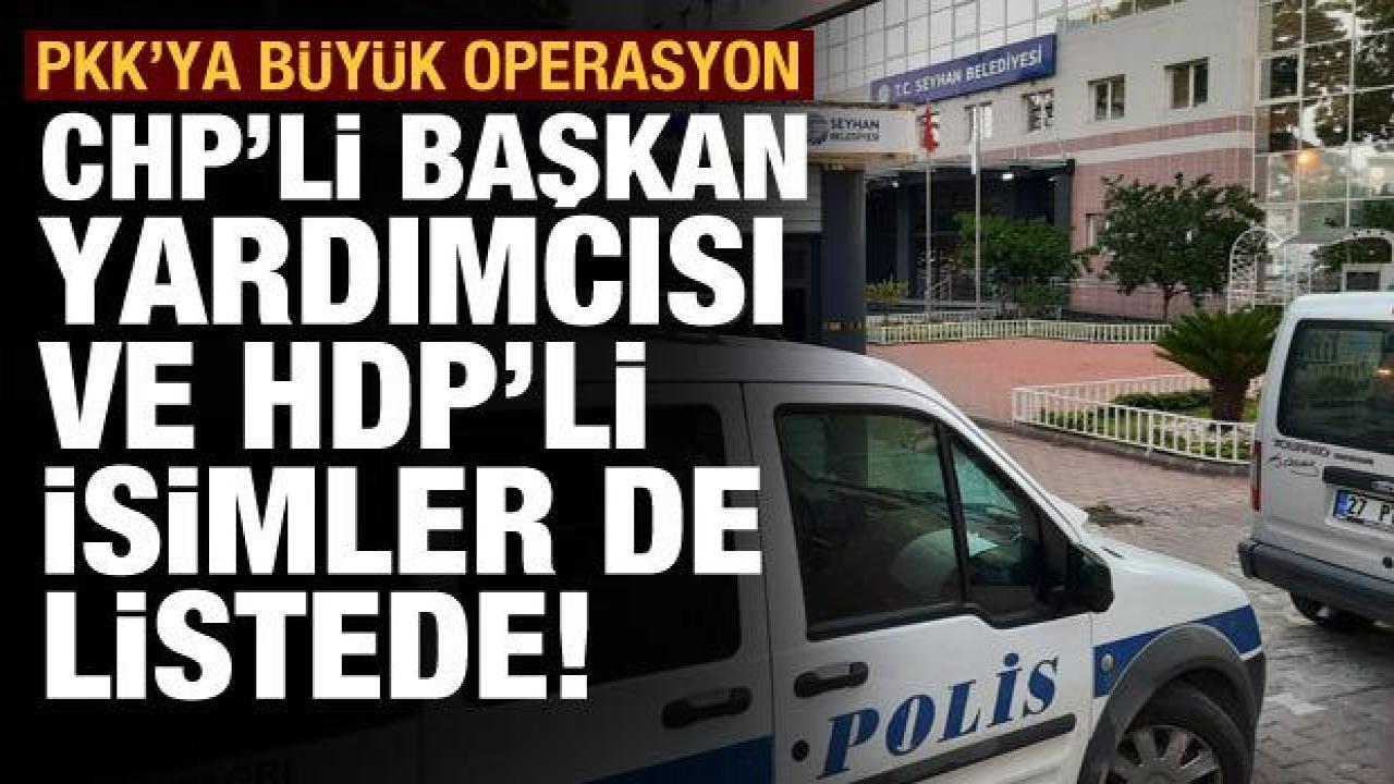 PKK'ya büyük operasyon: Belediye Başkan Yardımcısı ve HDP'li isimler de listede