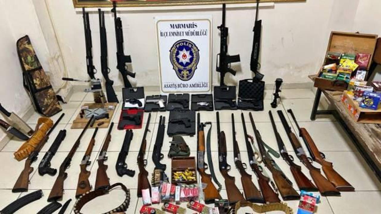 Polislerin operasyon yaptığı adres ev değil cephanelik çıktı