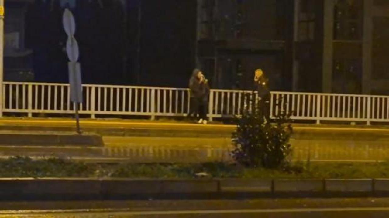 Polisten kaçan sürücü köprüden atladı